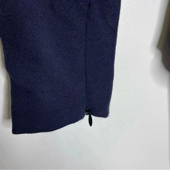 J. Mendel Wool Navy Long Sleeve Dress Size 12 - Picture 7 of 10